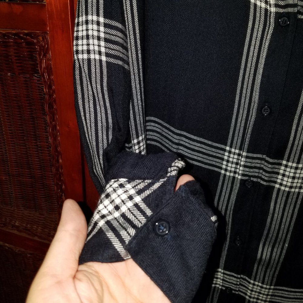 Rails Bianca Plaid Button Down Shirtdress Indigo - Picture 7 of 15